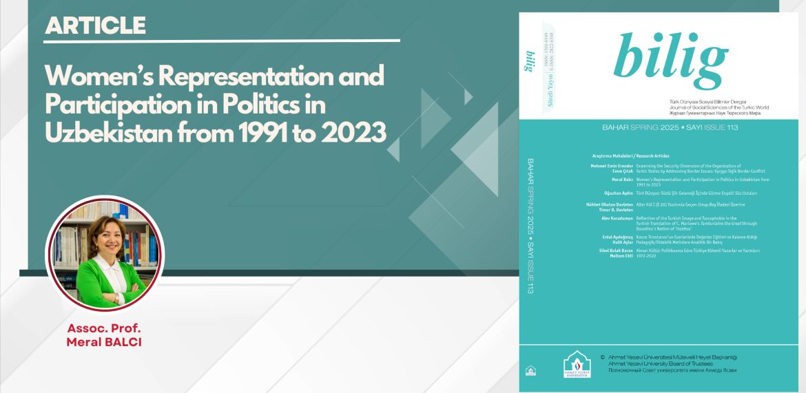 The article by Assoc. Prof. Meral BALCI was published