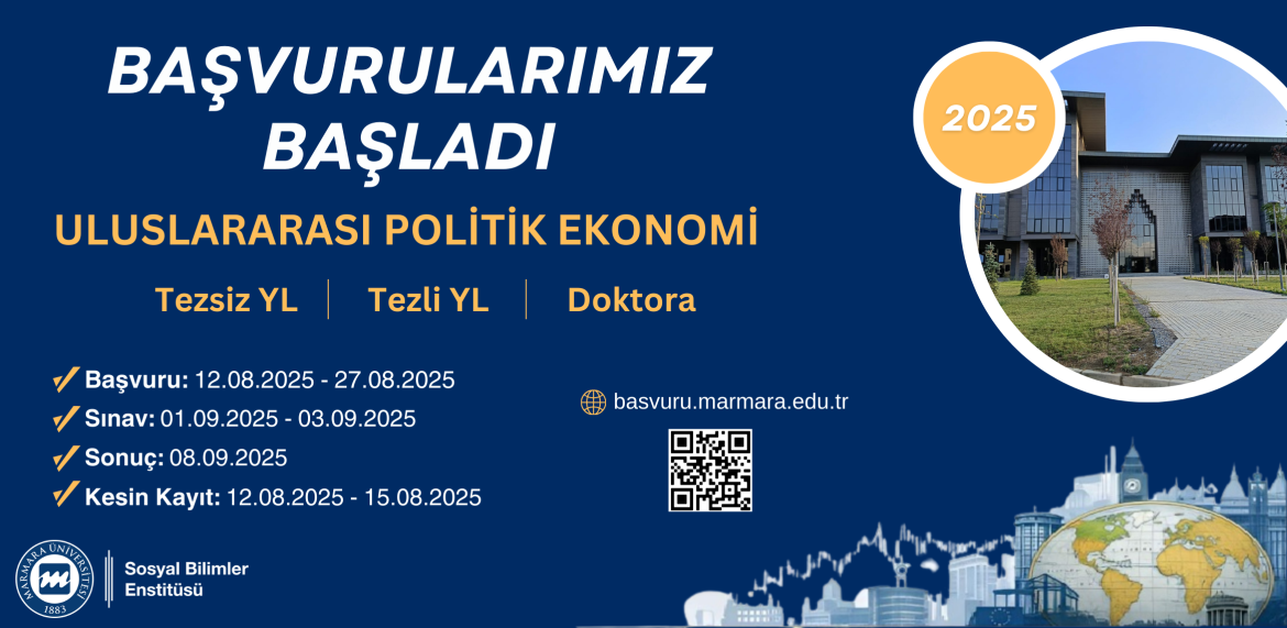 Lisansüstü Programlarımızın Başvuruları Başladı!