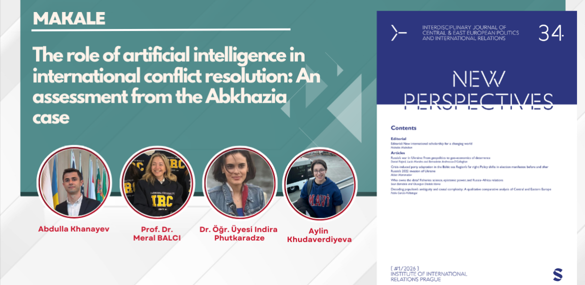 Bölümümüz öğretim üyesi Prof. Dr. Meral BALCI'nın; Abdulla Khanayev, Indira Phutkaradze ve Aylin Khudaverdiyeva ile birlikte kaleme aldığı makale yayımlandı.