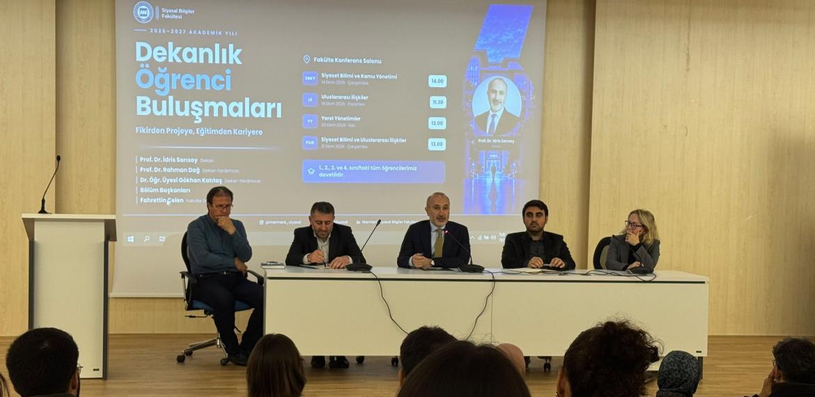 Fakültemiz Dekanı Prof. Dr. İdris Sarısoy, Bölümümüz Öğrencileriyle Bir Araya Geldi